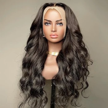 Rosabeauty Body Wave Lace Front Wig 13x4 Human hair Closure wig Brazilian Hair 4X4 Frontal 180 Density wigs for women Remy 1