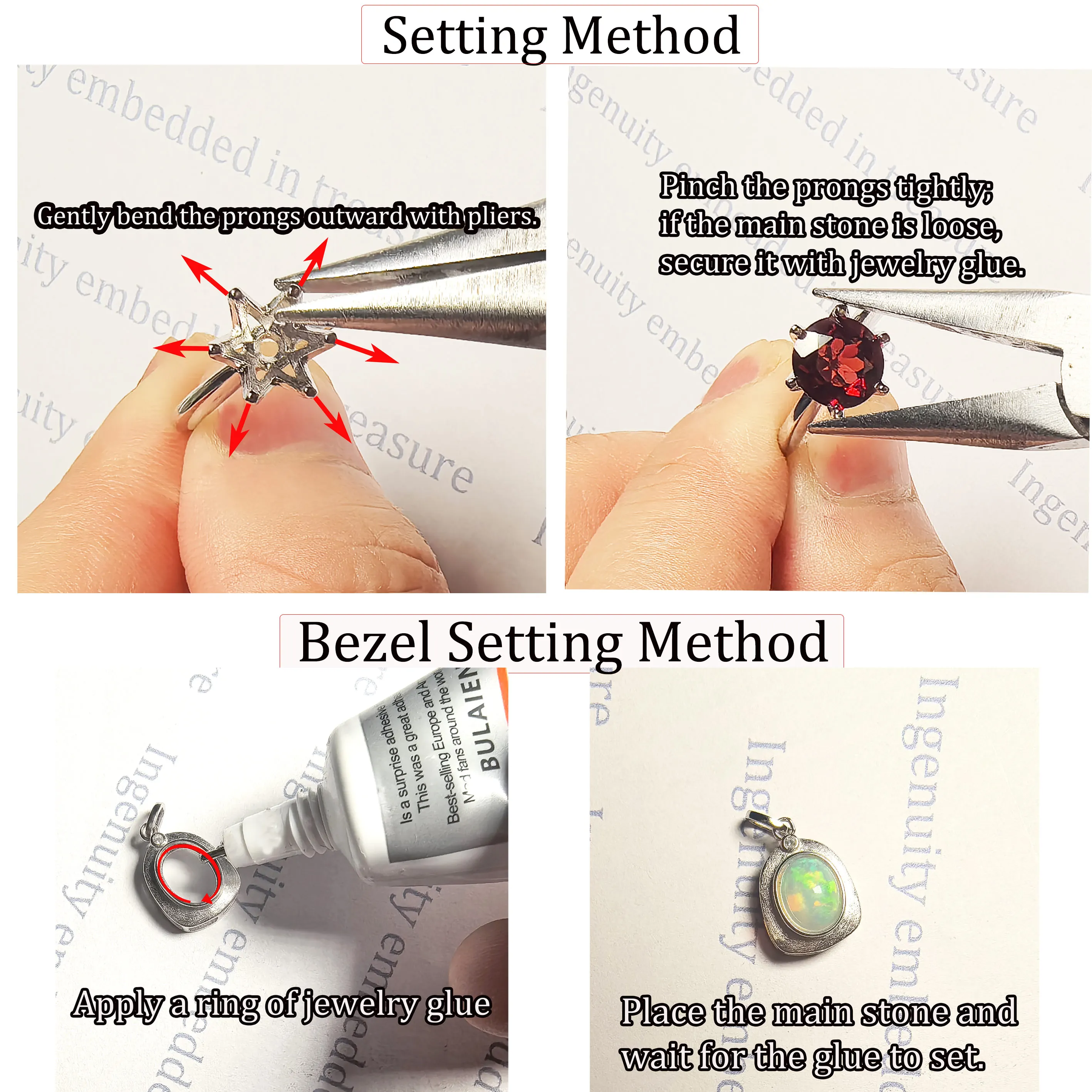 13x18mm S925 Sterling Silver Ring Pendant Empty Setting, Classic