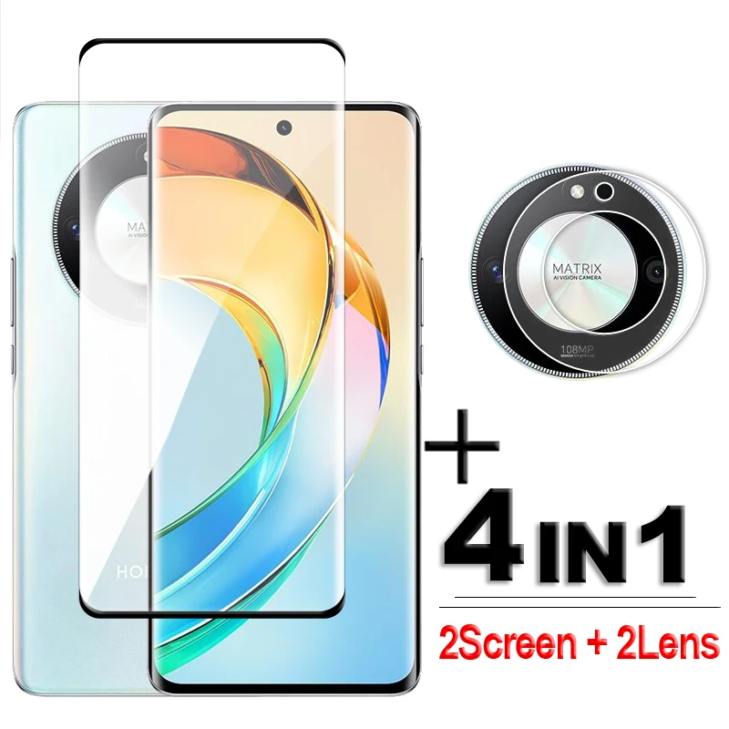 For Honor X50 Glass Full Cover 3D Curved Screen Protector For Honor X50 5G Tempered Glass For Honor X50 9H Lens Film 6.78 inch skin friendly case for oppo realme x50 liquid silicone cases for oppo realme x50 slim soft tpu microfiber cover realme x50 pro