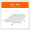 Full Size Mattress,6 Inch Gel Memory Foam Mattress in a Box,Medium-Firm,Pressure Relief&Temperature Regulation,CertiPUR 1