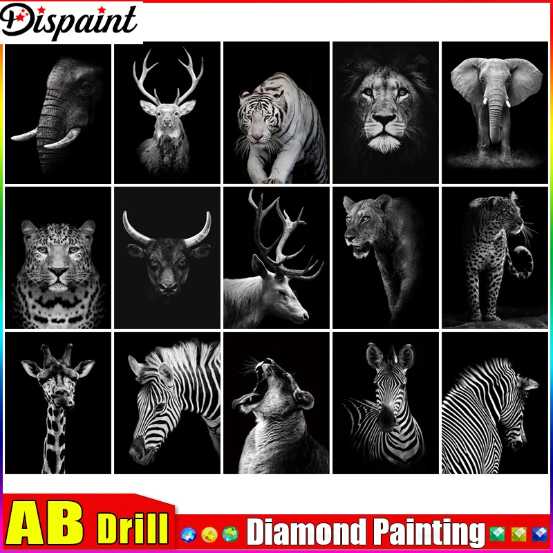 

Алмазная 5D картина с леопардом, жирафом, зеброй