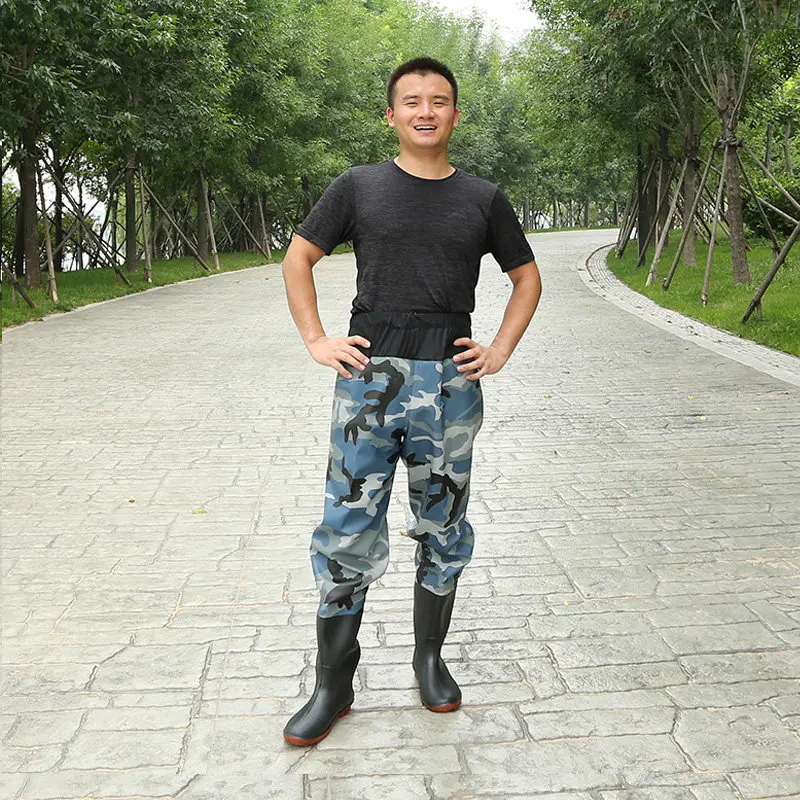 두꺼운 하프 길이 방수 장화 남성용 웨이딩 낚시 신발 내마모성 봄 가을 여름 계절용