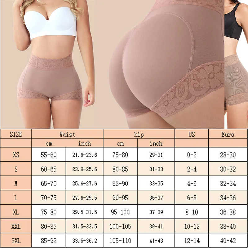 GUUDIA Tummy Control Butt Lifting Panties 3D Peach Butt Body