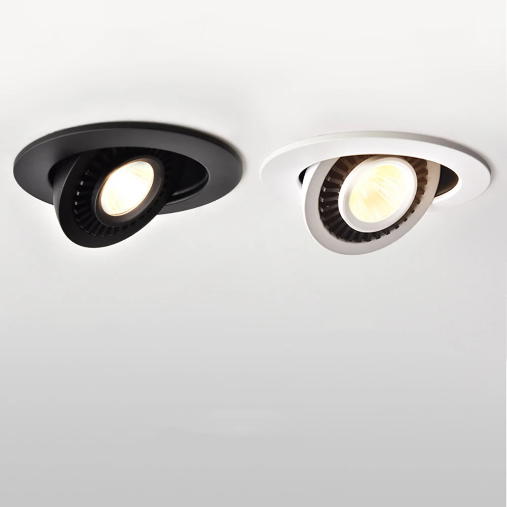 

Concealed LED Spotlight With 360 Degree Rotatable Embedded COB Tube Light For Living Room Bedroom Foyer Balcony Corridor