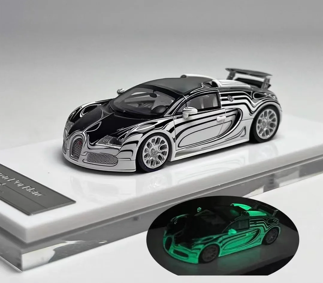 LJM モデルカー ブルー×ホワイト シリアル11/99 1/64 ブガッティ
