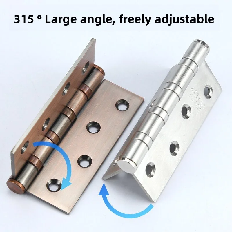 บานพับประตูแบบเงียบ ขนาด 4 นิ้ว ทำจากสแตนเลส อุปกรณ์ฮาร์ดแวร์สำหรับเฟอร์นิเจอร์ 1