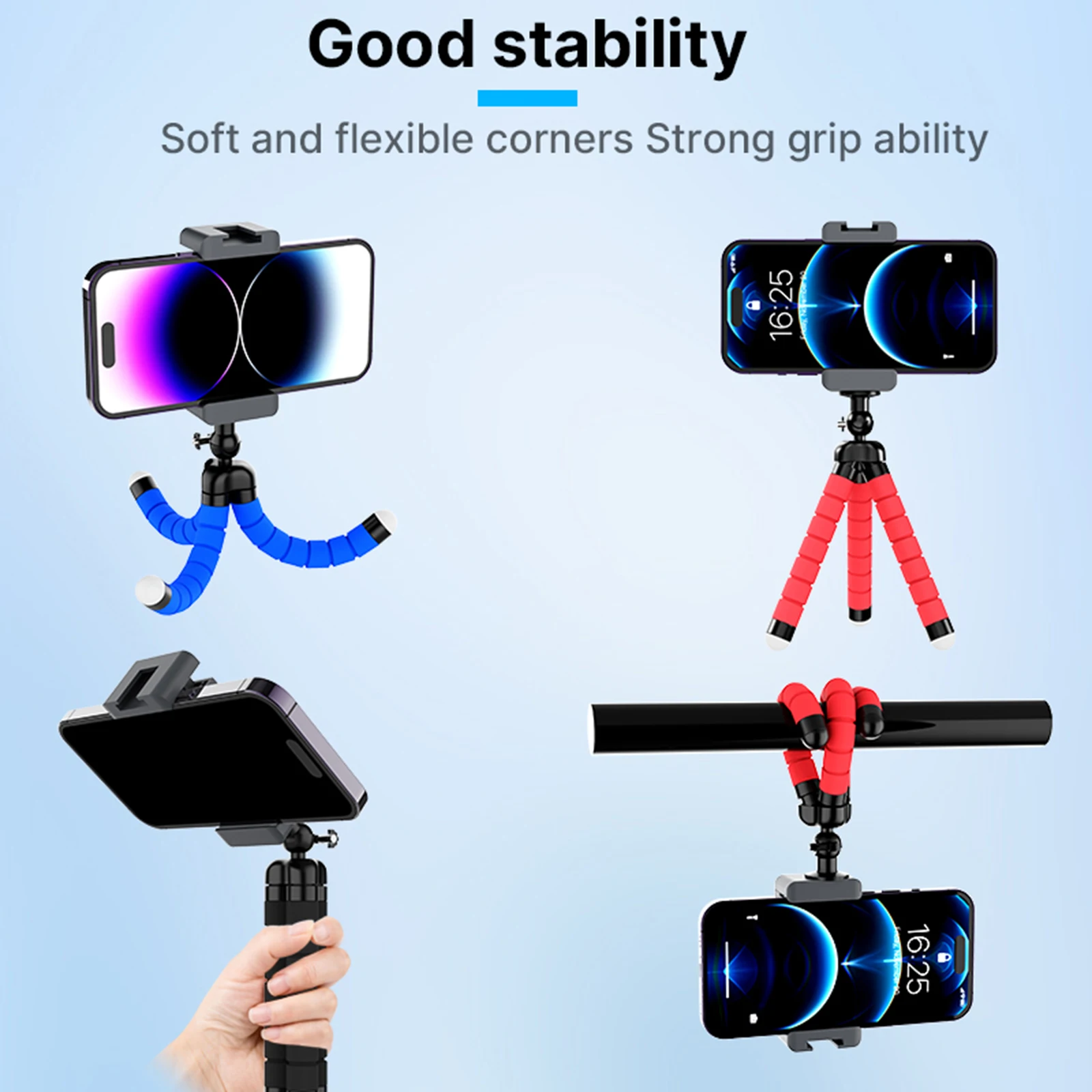 Mobile Phone Tripod Flexible Tripod for iPhone and Android Phones Portable Compact For Video Recording/Vlogging/Selfi