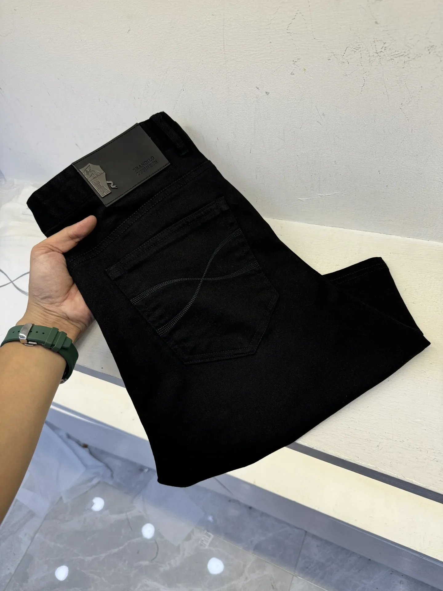 

2024 DIKU 2024 New Shorts, Bamboo Knot Wrinkled Cotton Fabric Style: 6605-black, Gray Blue, T Size: M To 4XL