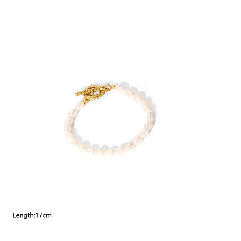 Bracciale Catena Con Perle d’Acqua Dolce Coltivate