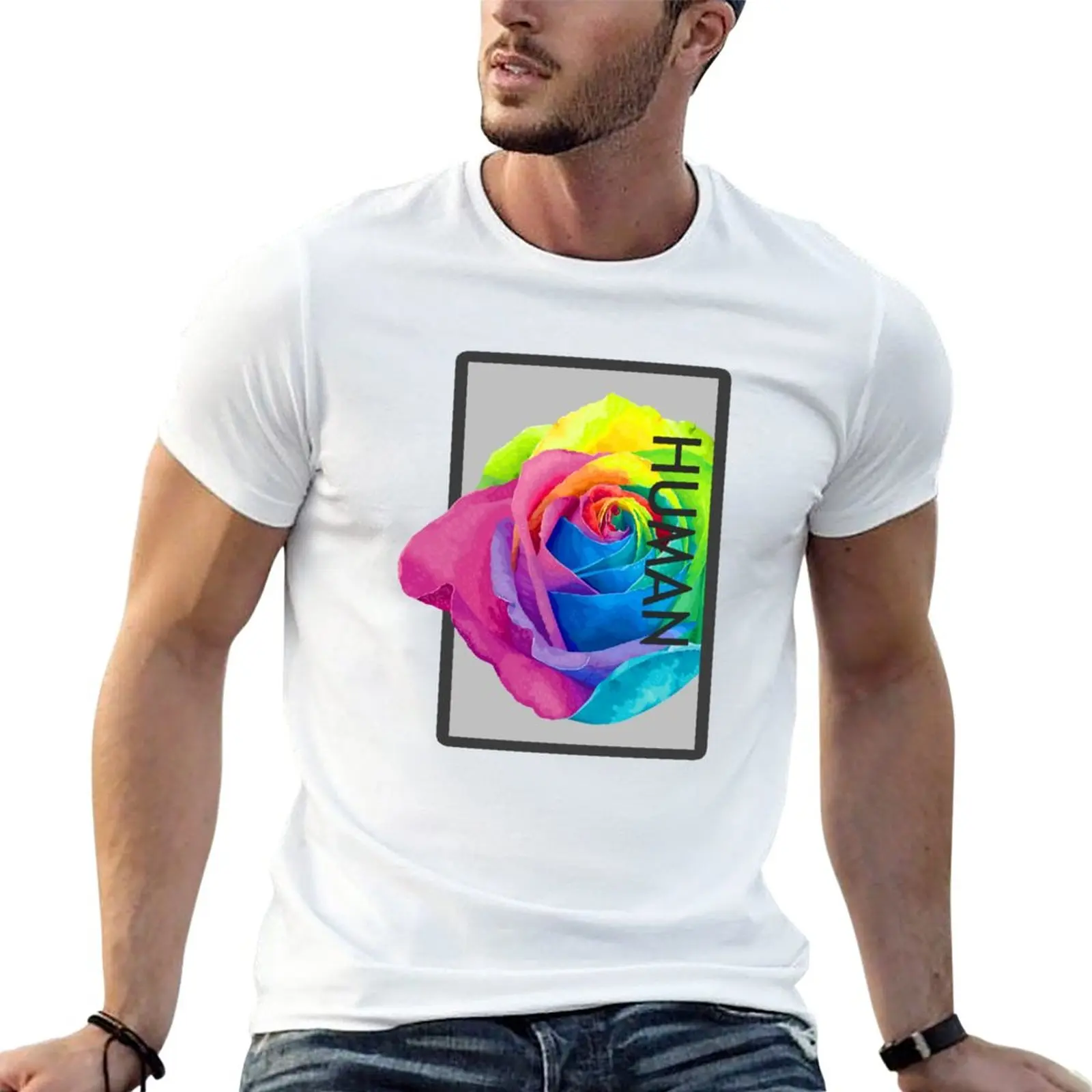 

New Human T-Shirt custom t shirts quick drying shirt slim fit t shirts for men