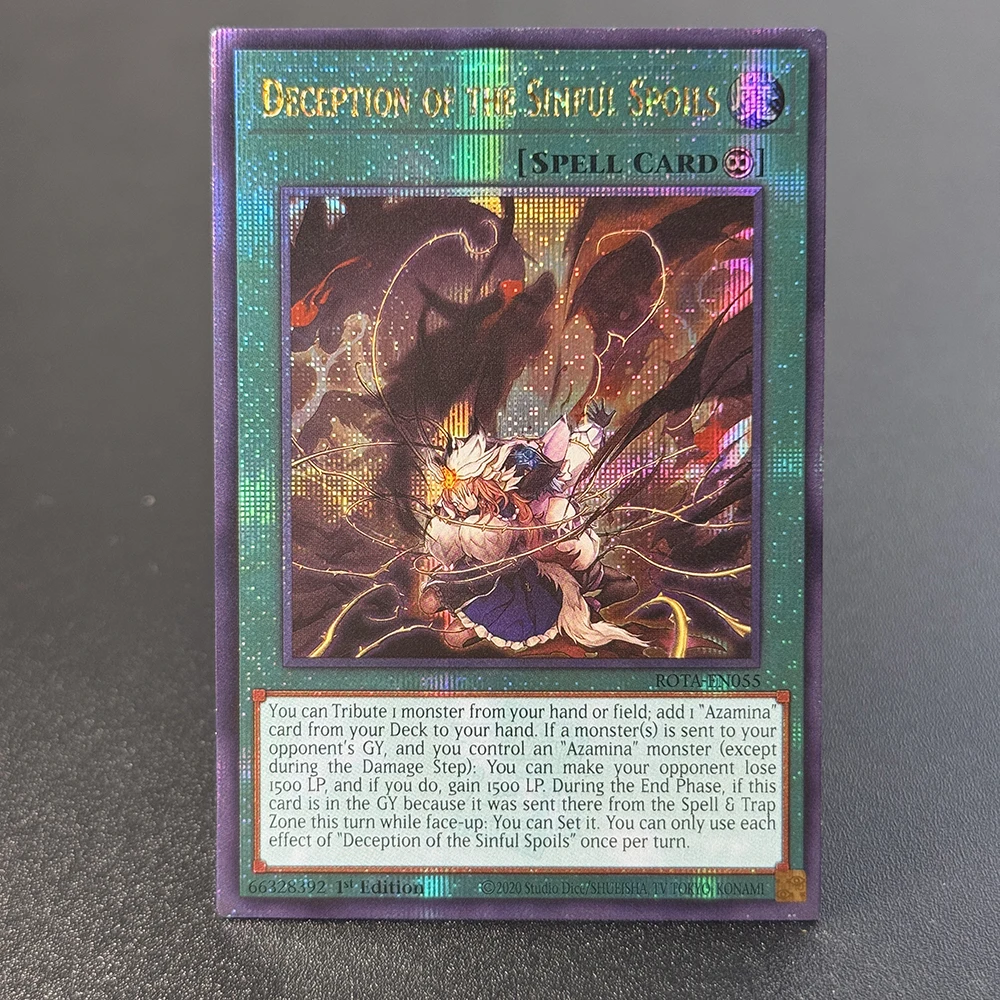 YU-GI-OH! Holographic Game TCG Cards Collectiontoy-QCScR Dominus