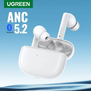 Fones de Ouvido Ugreen Hitune T3 ANC TWS Bluetooth 5.2 – Cancelamento de Ruído Ativo