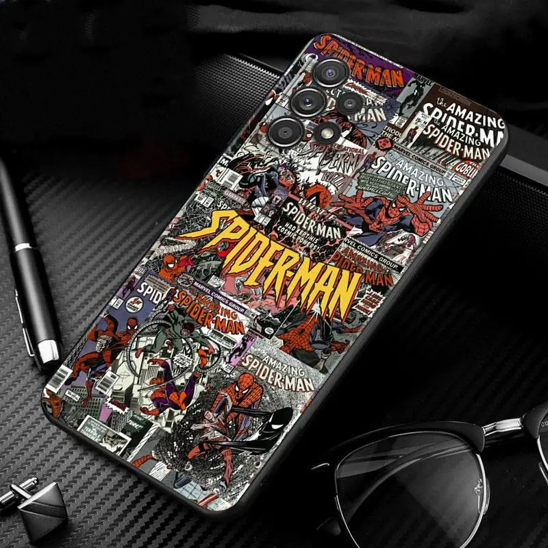 kawaii samsung cases For Samsung A12 Phone Case for Galaxy A21s A22 A32 Cases A51 A13 A52 A52s A71 A72 Marvel Spiderman 3 Superhero Movie Comics LOGO cute samsung cases Cases For Samsung