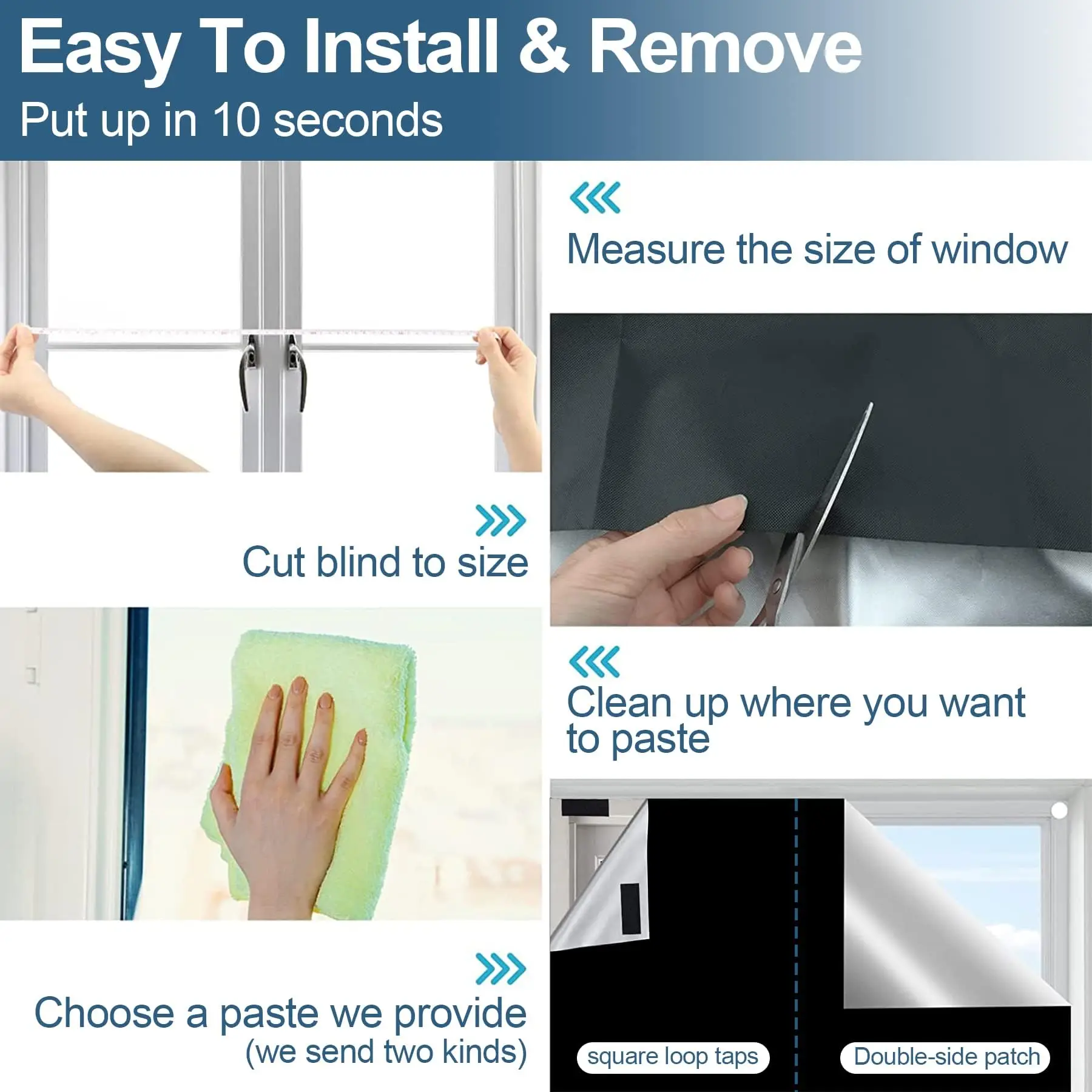 Window Privacy Film 100 Blackout Darkest House Window Anti Look Cover Glass Car Stickers Light Block