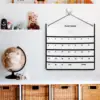 Calendar Storage Bag Wall Mounted Pouch Office Desk Bags Non-woven Fabric Hanging 6