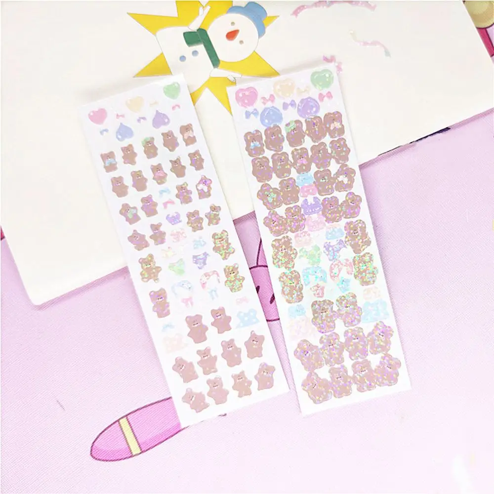 1 Sheet Crafts Korean Journal Phone Diary Self-adhesive Scrapbooking Sticker Decorative Stickers Cardmaking 