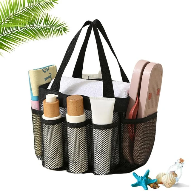Men's Portable Mesh Shower Caddy Quick Dry Women Tote Hanging Bath Toiletry  Organizer Bag 7 Storage Pockets Double Handles Coll - AliExpress