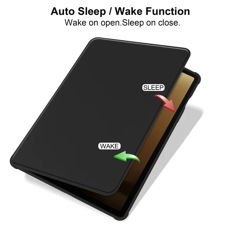 Enhanced Leather Flip Cover with 360° Rotation and Kickstand - Shockproof and Clear Design