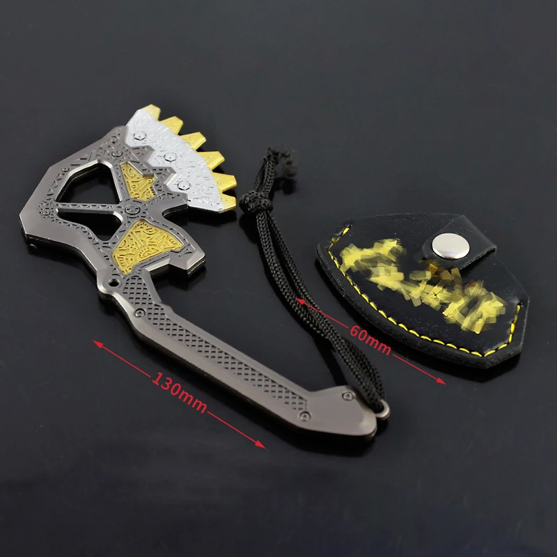 

13 см (5,11 дюйма) APEX Game Merch Гибралтарская Репродукция из цинкового сплава, металлическая игрушка, миниатюрное оружие, модель с ножом, не острый