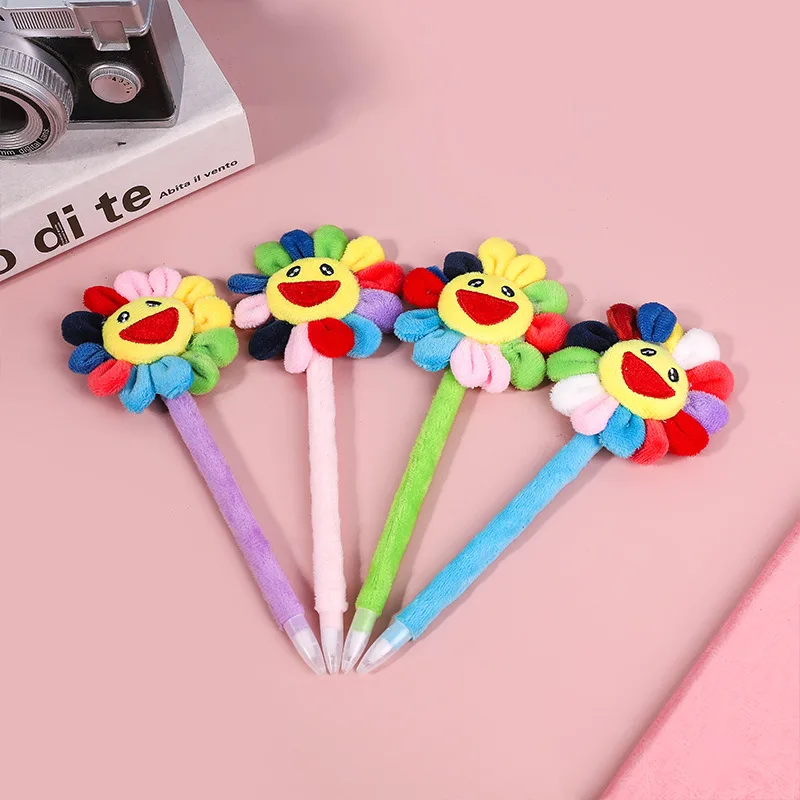 

30 pcs/lot Creative Sunflower Ballpoint Pen Cute Ball Pens for kids Stationery Promotional gift office school supplies