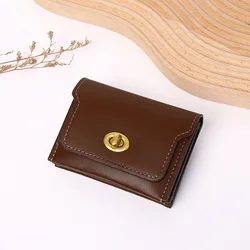Elegant Women's PU Leather Wallet - Compact, Multifunctional Purse with Coin and Card Holder (Coffee)