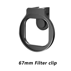 Premium Metal Filter Adapter Phone Lens with Enhanced ND CPL for Smartphone Photography (Only 67mm clip)