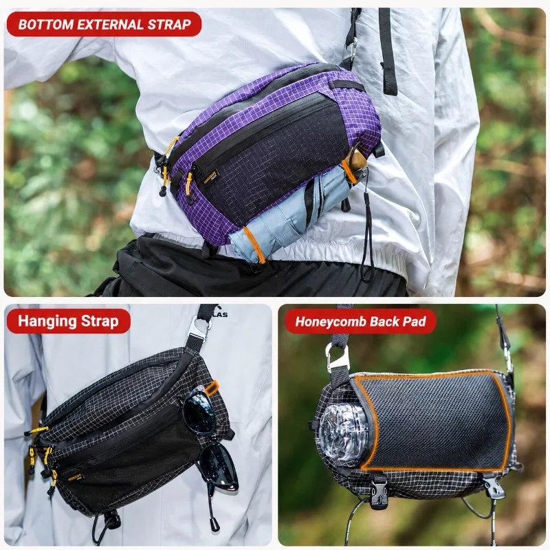 New Dyneema Waist Bag 20L Waterproof UrltraLight Multi Pocket for Cycling Running Hiking Camping Outdoor Sports Accessories 6