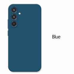 Premium Liquid Silicone Phone Case with Camera Protection - Durable Back Cover for A06 5G (Blue)