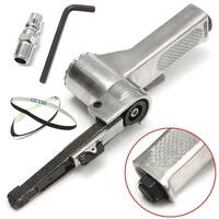 3/8" Air Belt Sander Air Angle Grinder Angle Grinding Machine with Sanding Belts for Air Compressor Sanding Pneumatic Tool Set 1