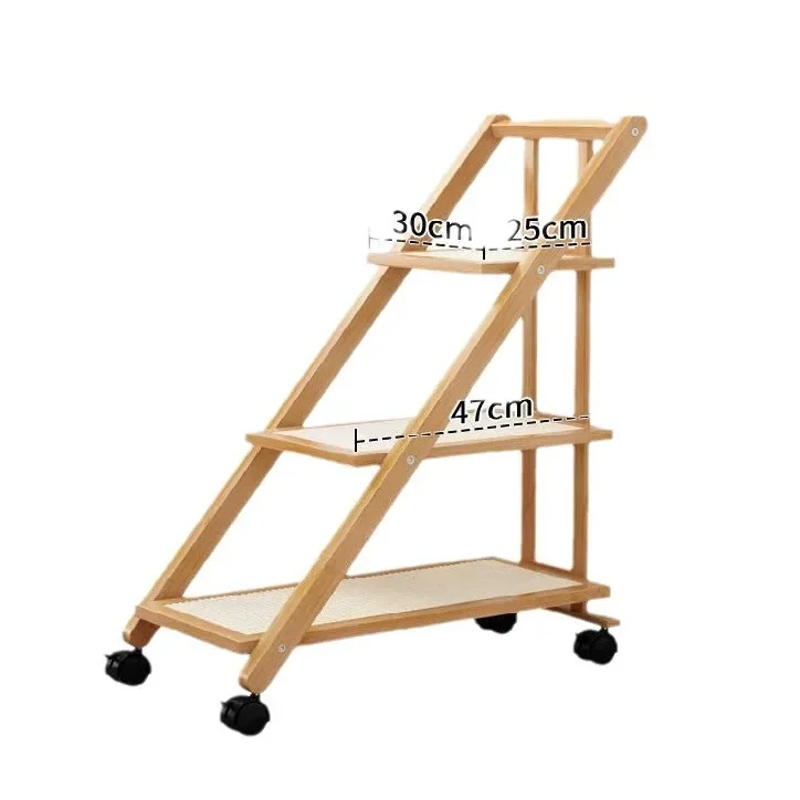 Bedroom Home Foldable Cart Side Table Bedside Table Living Room Sofa Side Cabinet Removable Storage Coffee Storage Rack