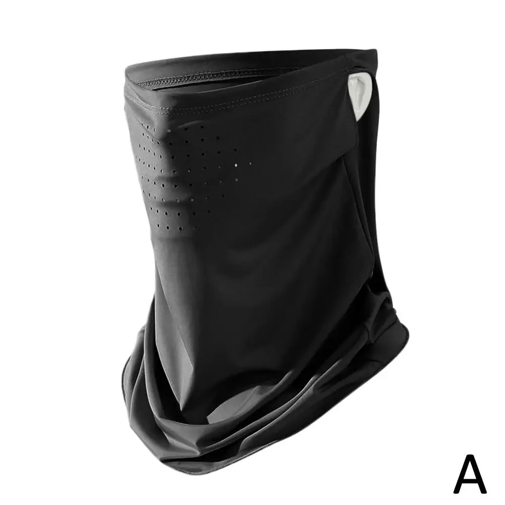 face scarf mask Unisex Breathable Ice Silk UV Sun Protection Soft Adjustable Anti Ultraviolet Thin Summer Outdoor Activities