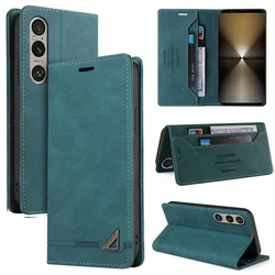 Premium RFID Blocking Leather Wallet Flip Case for Sony Xperia ACE III (Green)
