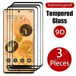 3 - Pack 9H 3D Curved Tempered Glass Screen Protector - Tempered glass (Google Pixel 7 Pro)