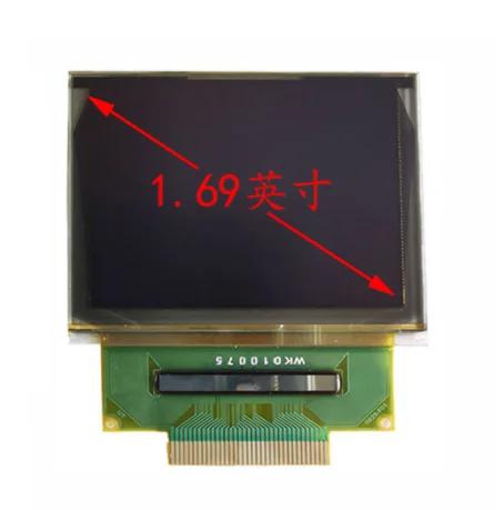 Display 69 1.69 Polegadas 1.69 Polegadas 160x128 Pixels 262k Display Oled Colorido Zif tipo Ug6028gdebf02 Paralelo Fios Spi Bits Rgb 1.69 - Imagem 2