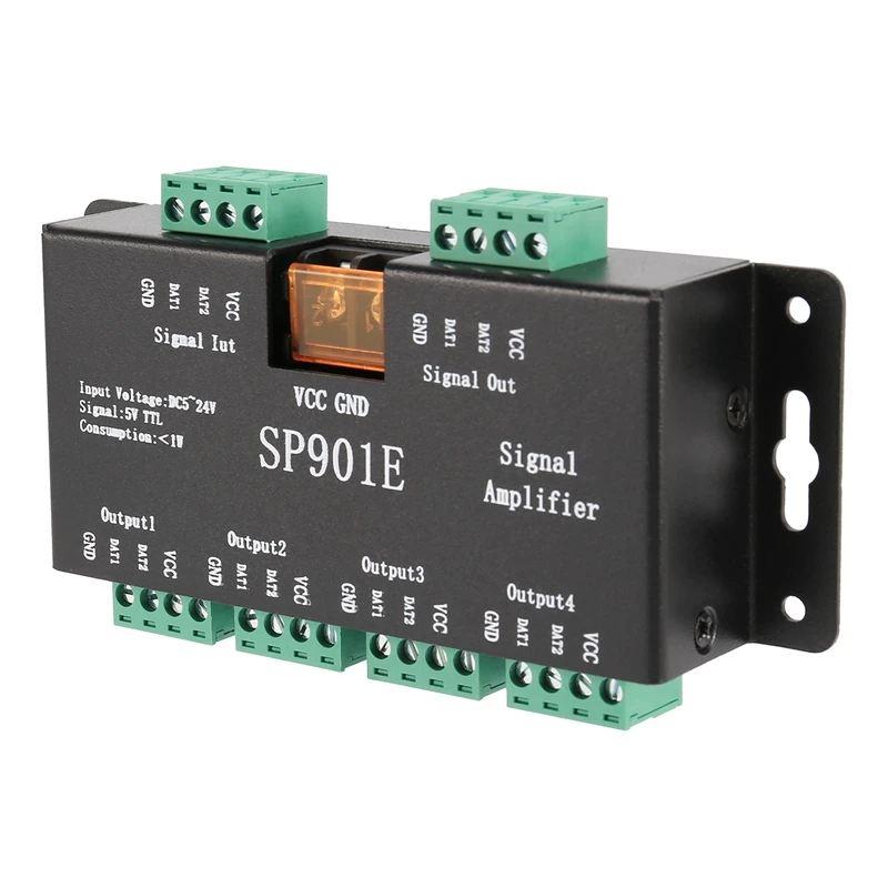 SP901E LED Pixel WS2812B WS2811 SPI Signal Amplifier Repeater For WS2813 SK6812 WS2815 WS2801 SK9822 Etc All The RGB