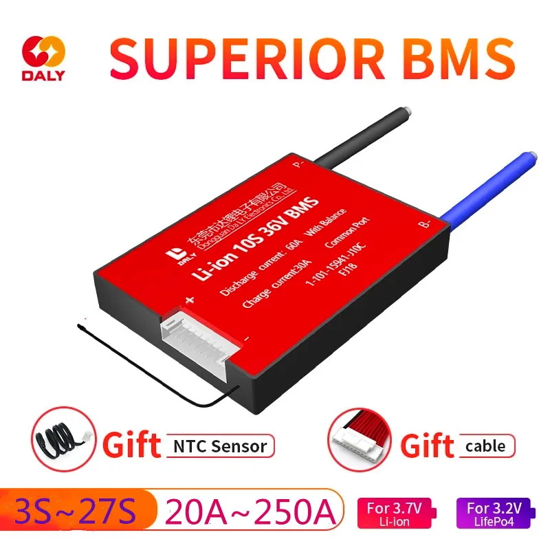 DALY BMS NTC Temp 3S 6S 12S 14S 15S 16S 17S 20S 24S 27S 12V 24V