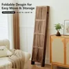 4 Panel Rooms Divider Wall, 5.6 FT Tall Folding Privacy Screen,Partition Divider Room for Room Separation,Rooms Partition Separa 5