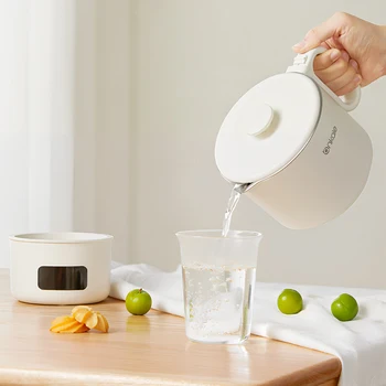 100-240V Foldable Electric Kettle Travel Heating Cup Split-type Kettles Portable Cooking Pot Adjustable Temperature Kettle 800ML 1