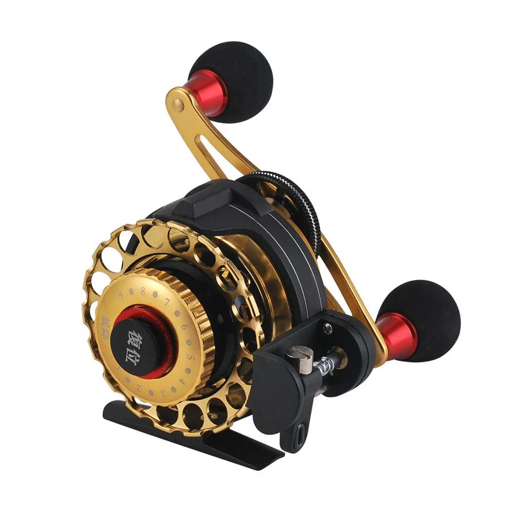 All Metal Raft Fishing Reels Fly Anti-slip Left / Right Handle Winter Ice Reel Feeder Drag Tackle Gear Equipment |