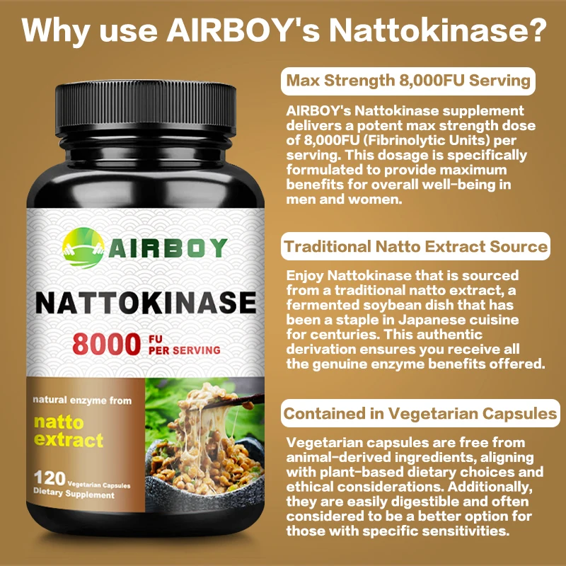 Nattokinase Supplement Promotes Overall Heart and Cardiovascular Health