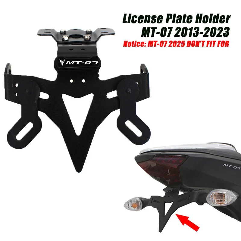 Motorcycle License Plate Holder Fender Eliminator Registration Bracket For Yamaha MT-07 MT07 FZ-07 2013-2014 motorcycle license plate holder