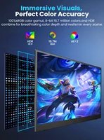 UPERFECT 17.3 Inch 2K 144Hz Portable Gaming Monitor 2560x1440 HDR FreeSync IPS Display for PC Mac Phone Game Console Steam Deck - Image 3