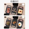 Pink Hot Sandwich Makers Breakfast machine Toaster Bread Thickened version Food Grade Non Stick Coating Light food 220V 730w 3