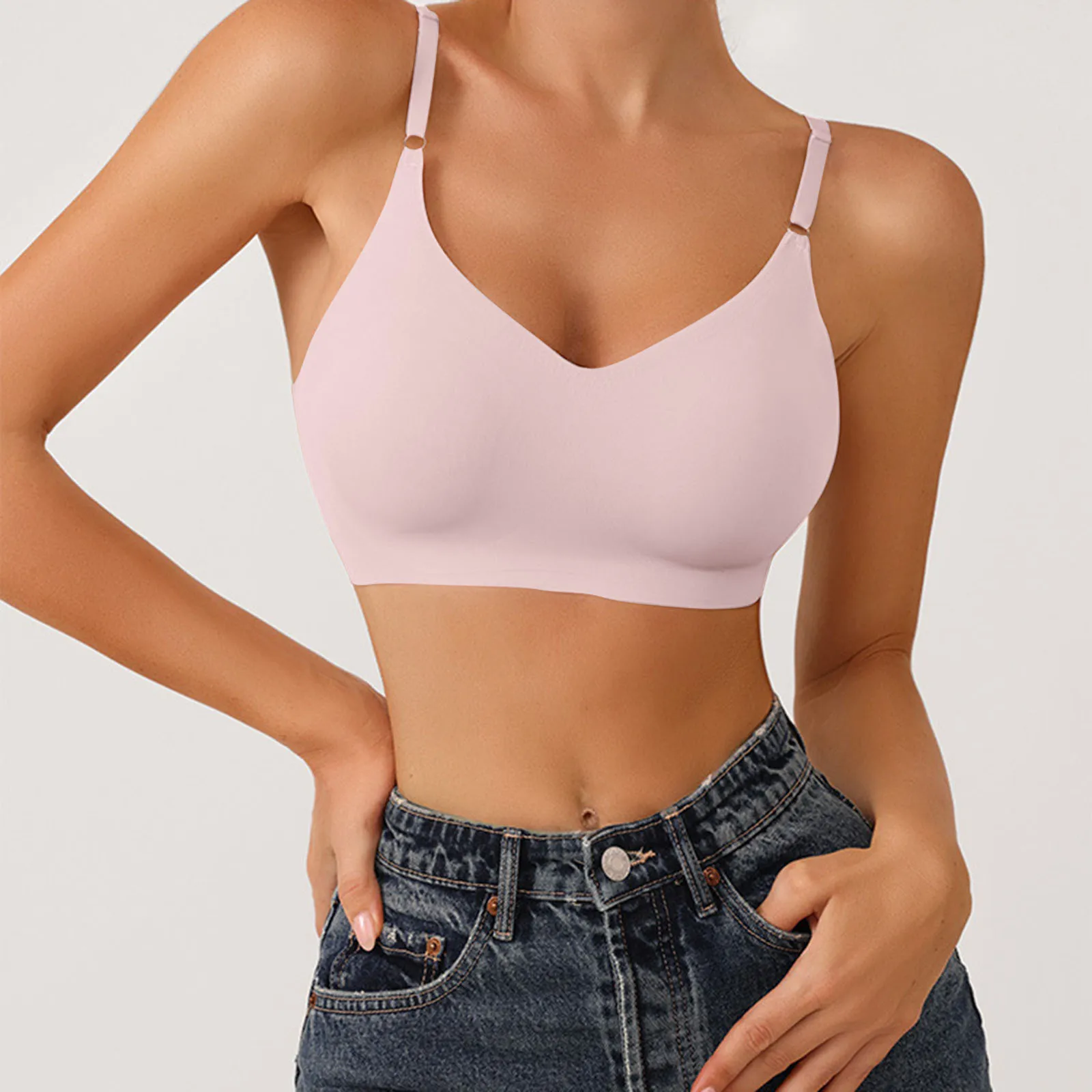 Backless Bra Invisible Bralette Lace Sports Bras Low Back Underwear Push Up Brassiere Women Seamless Lingerie Sexy Corset Bra