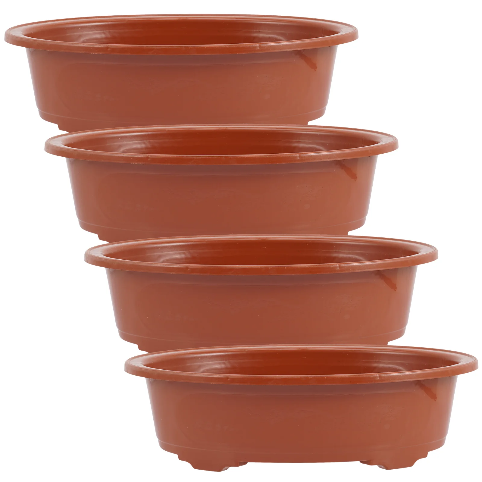 4 Pcs Flower Pots Outdoor Plants Plastic Home Bonsai Indoor Planter Flowerpots Cactus Succulent Planting Household Large