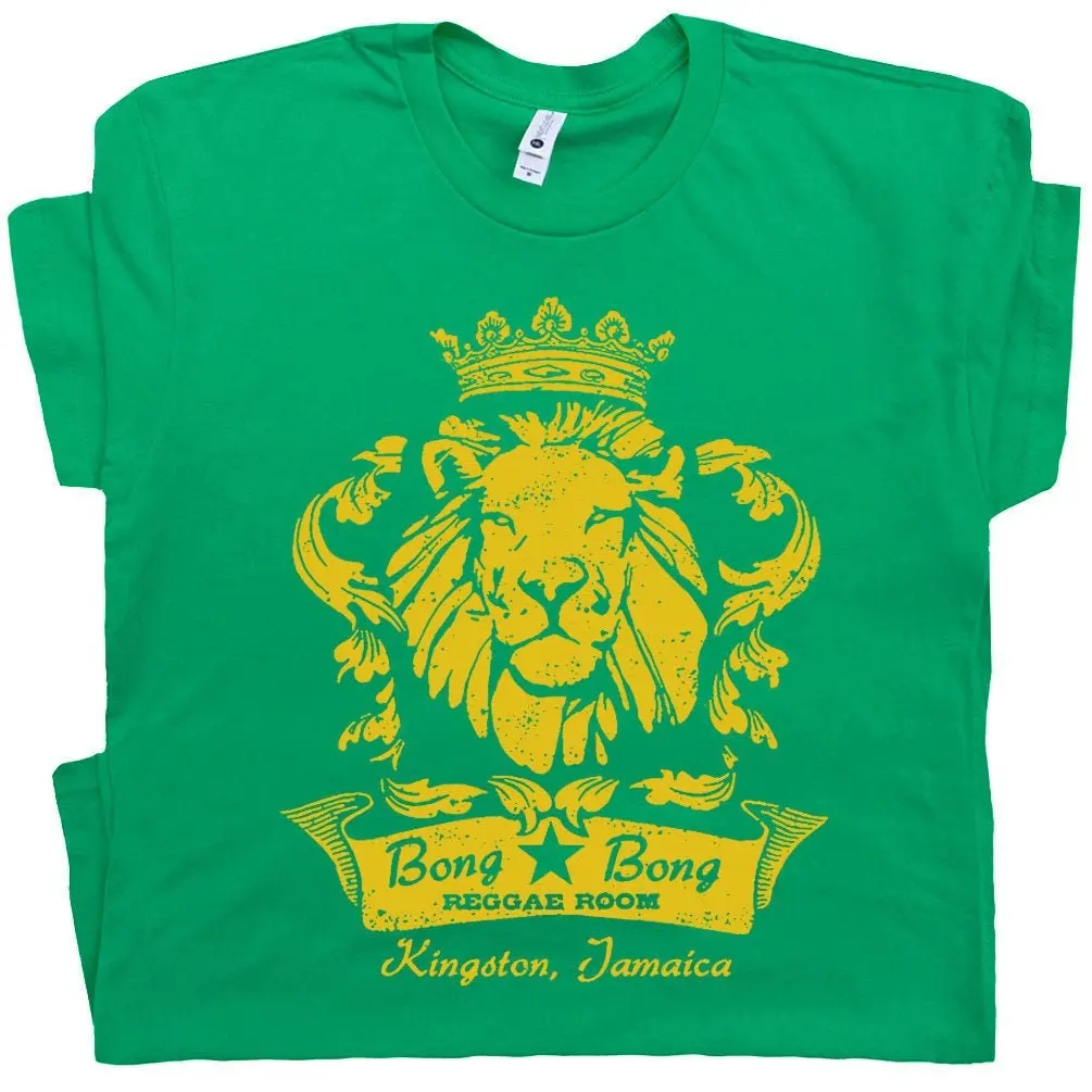 Reggae T-Shirt Reggae Bar Shirts Berühmter Pub Bob Vintage Löwen-Grafik Marley T-Shirt Band Konzert Musik Rastafarian Jamaika