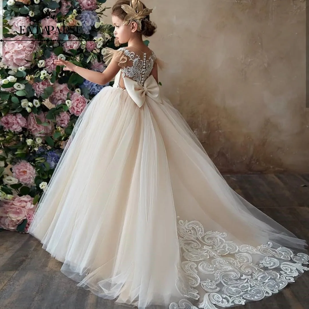 Puffy Tulle First Communion Princess Dresses – HER SHOP | Live beautiful,  Live free