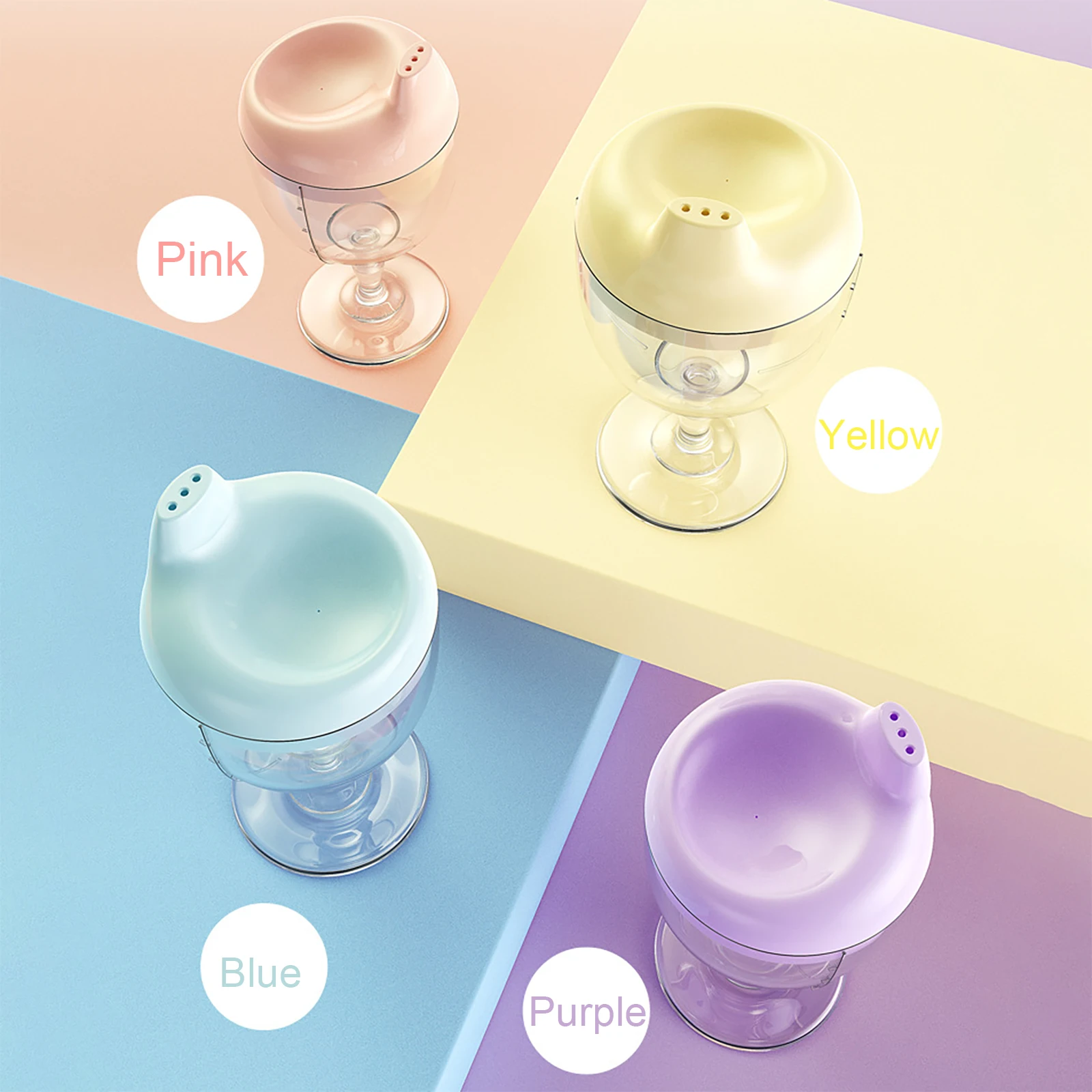 CEIEVER Tazza In Plastica Rigida Con Coperchio E Cannuccia, Trasparente, A Doppia Parete, Riutilizzabile, In Plastica, Per Feste (1, 500 Ml - 4
