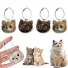 Cat Hair Storage Keychain Transparent Box Creative Pet Fur Keepsake Holder Hanging Pendant Portable Cat Fur Organizer Accessory