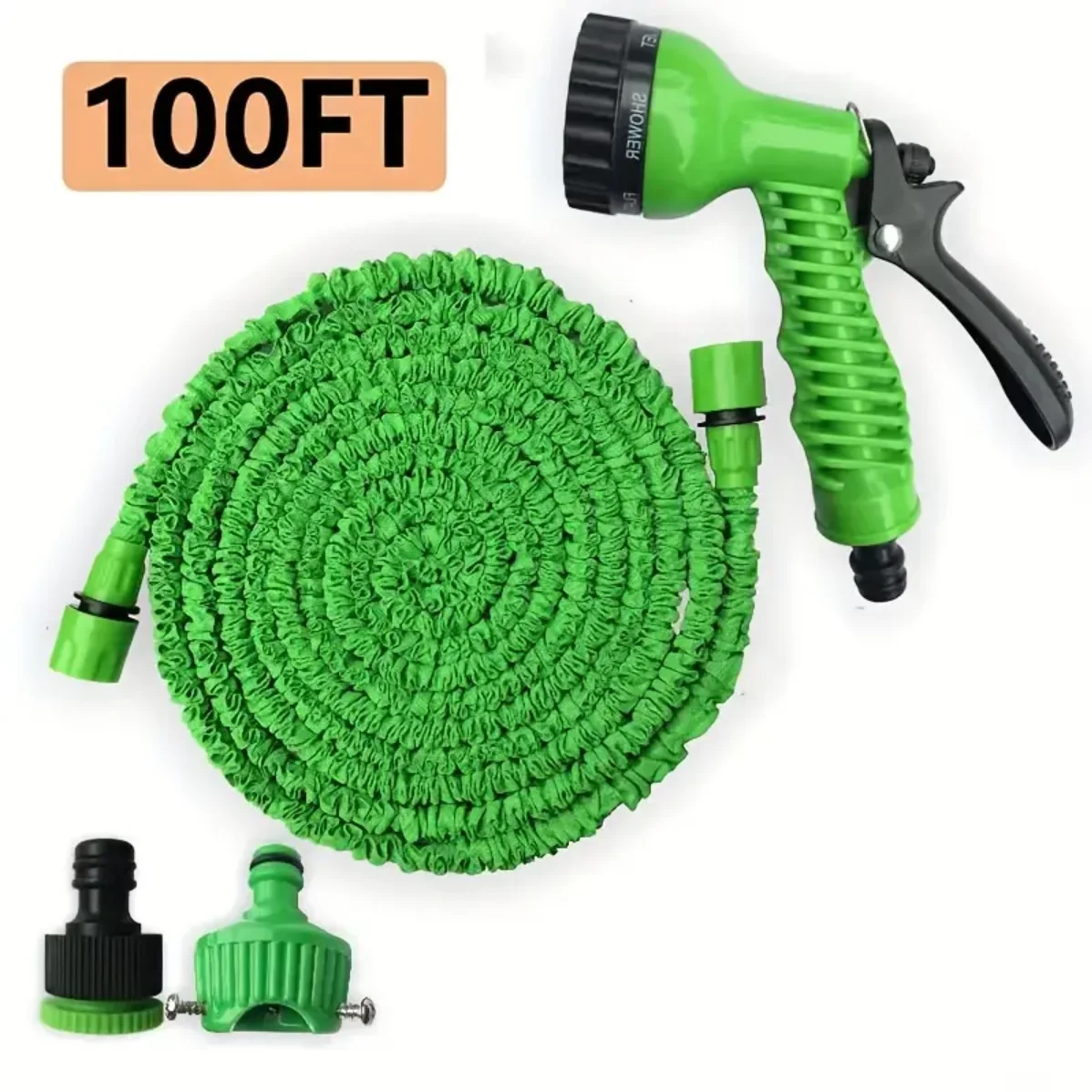 Garden Hose Expandable Magic 25FT-200FT Lightweight 7 Water Spraying Functions Gun Durable Materials Home Garden Watering